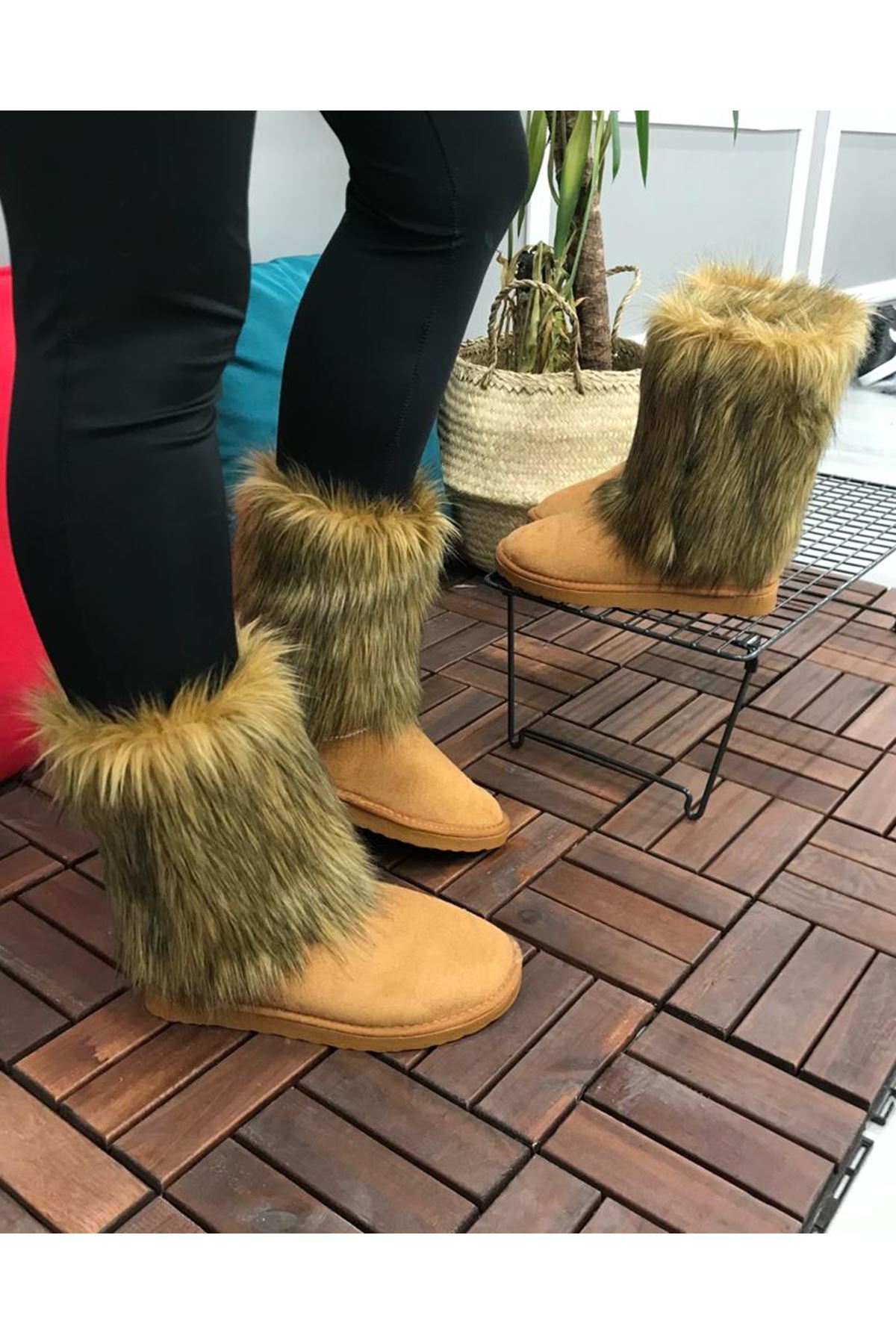Ugg Tüylü Taba