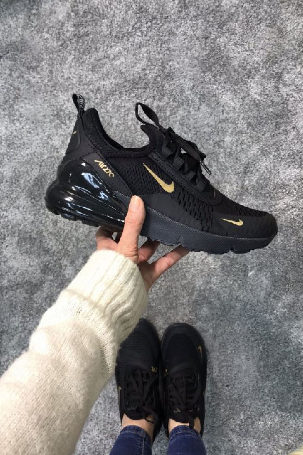 Air 270 Siyah Altın | Aleynanın Ayakkabılari