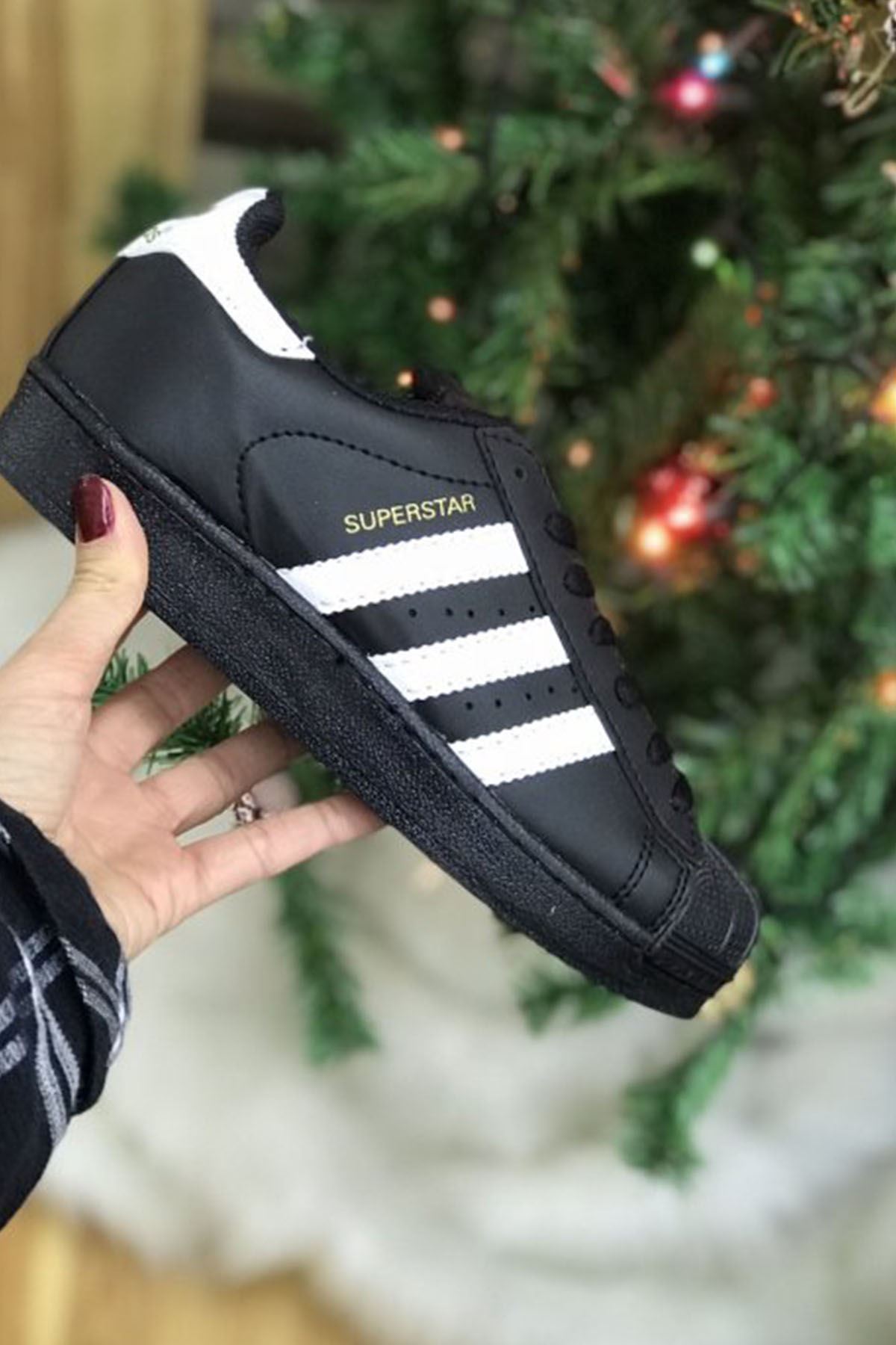 Adidas superstar siyah clearance