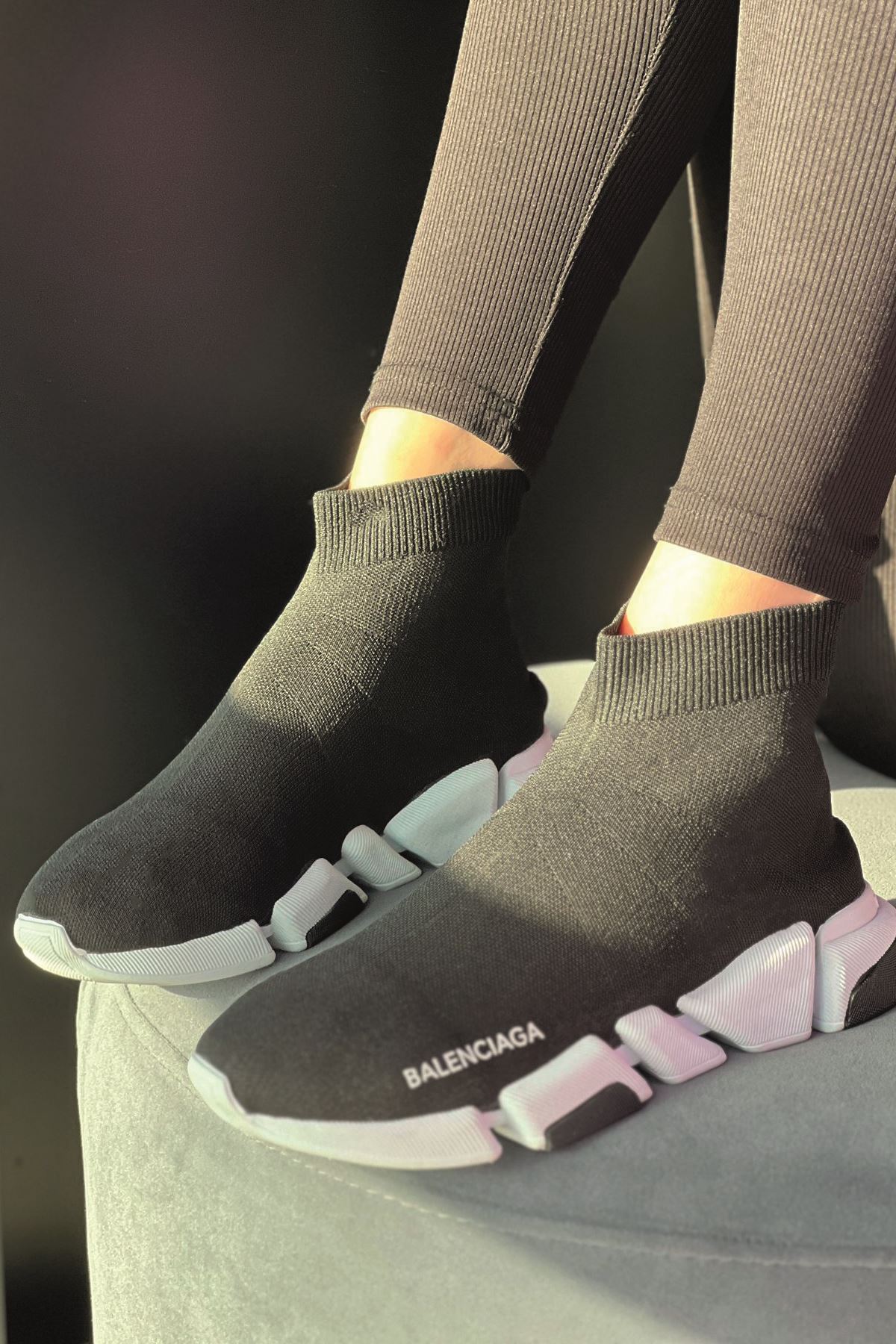 Balenciaga Siyah Çorap Ayakkabı 