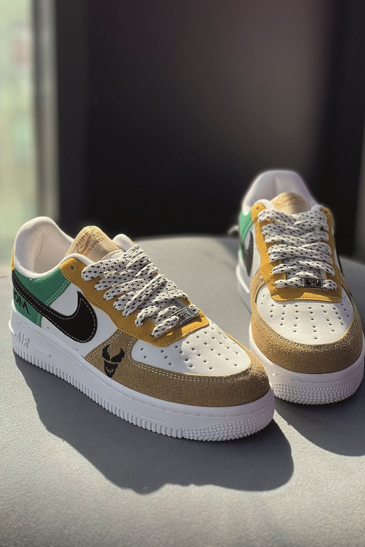 Nike Airforce Beyaz Ye il Sar