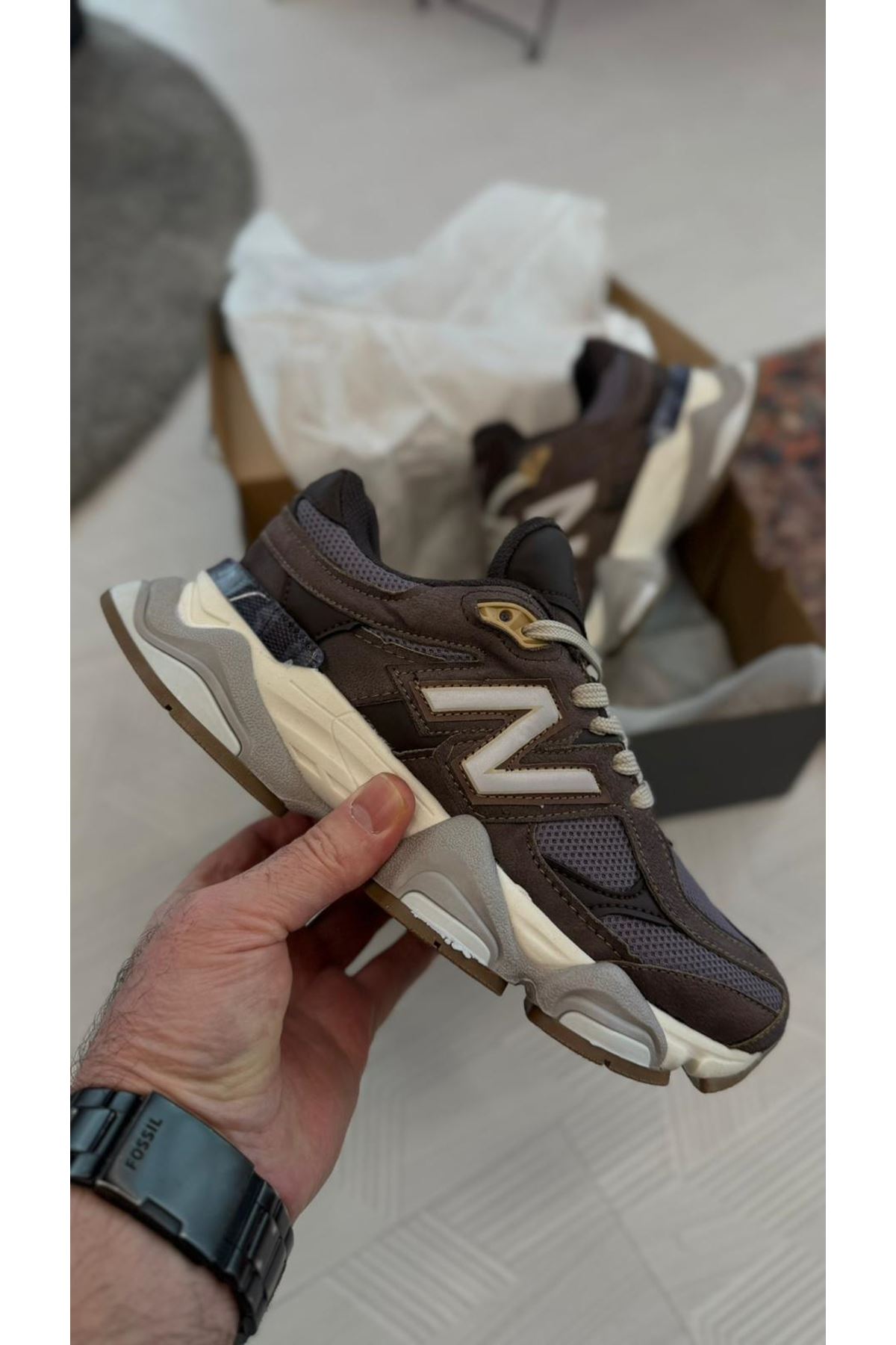 New Balance 9060 Kahve Mor