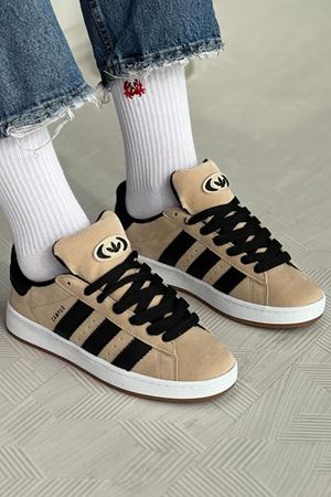 Adidas Campus Bej Siyah Spor Ayakkabı