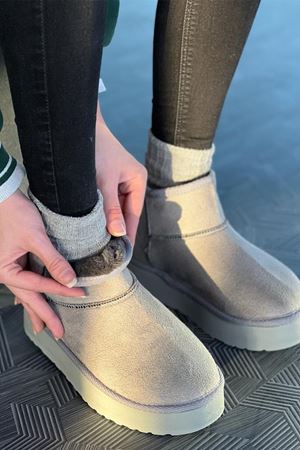 UGG Platform Taban Bej Bot