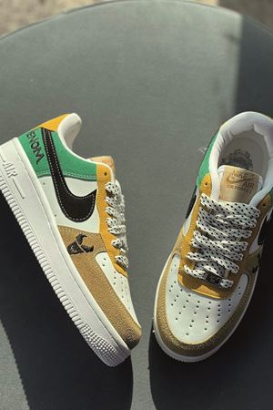 Nike Air Force Beyaz Yeşil Sarı