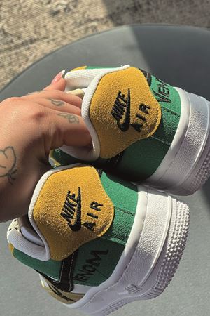 Nike Airforce Beyaz Yeşil Sarı