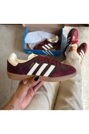 Adidas Samba Ayakkabı Bordo Beyaz