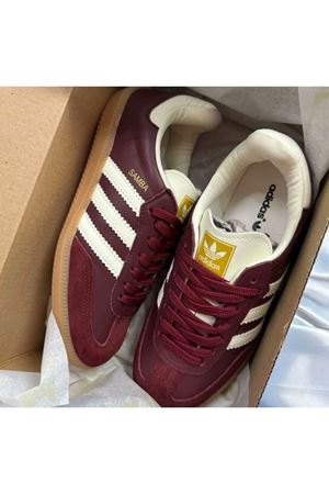 Adidas Samba Ayakkabı Bordo Beyaz
