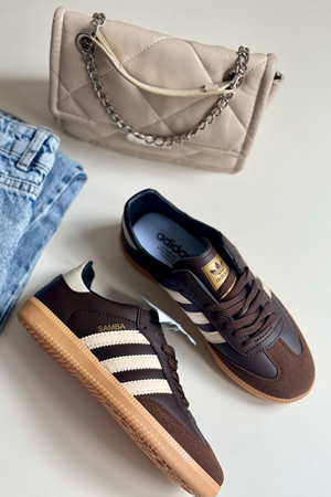 Adidas Samba Kahverengi Krem Spor Ayakkabı