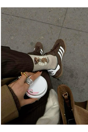 Samba Kahverengi Krem Spor Ayakkabı