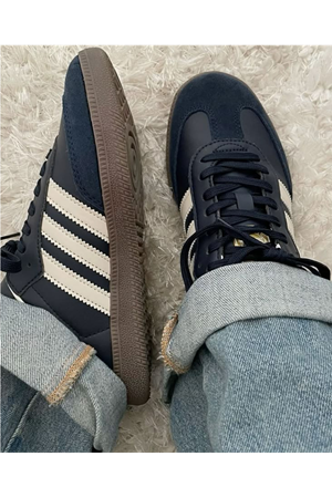 Adidas Samba Lacivert Krem Spor Ayakkabı