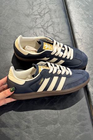 Samba Lacivert Krem Spor Ayakkabı