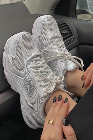 New Balance 530 Beyaz Gümüş Spor Ayakkabı
