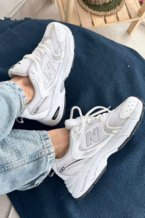 New Balance 530 Beyaz Gümüş Spor Ayakkabı