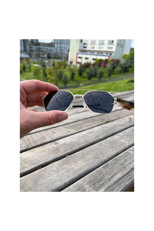 Alpottica Lorenzo Gold Black Unisex Güneş Gözlüğü