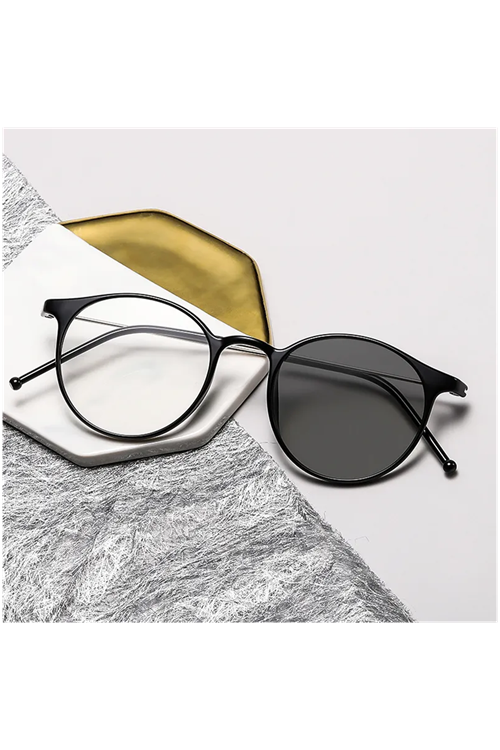 Alpottica John Black 2 in 1-Mavi Işık Koruyucu Fotokromik Gözlük