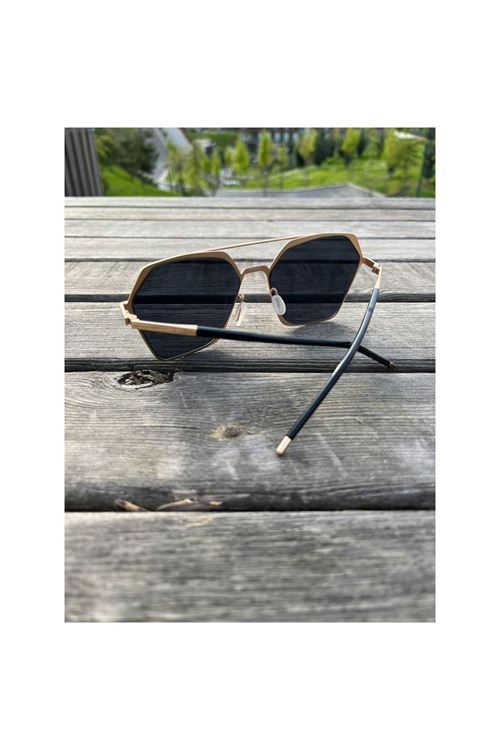 Alpottica Lorenzo Gold Black Unisex Güneş Gözlüğü