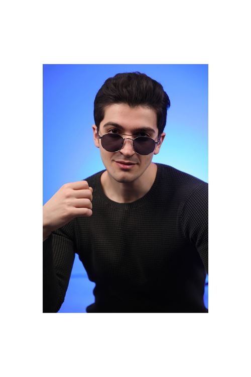 Alpottica Mile Silver Black  Unisex Güneş Gözlüğü