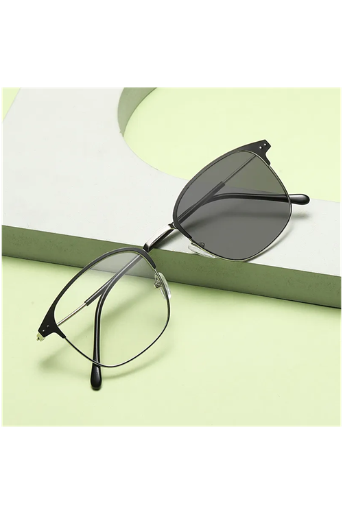 Alpottica Tera Silver 2 in 1-Mavi Işık Koruyucu Fotokromik Gözlük