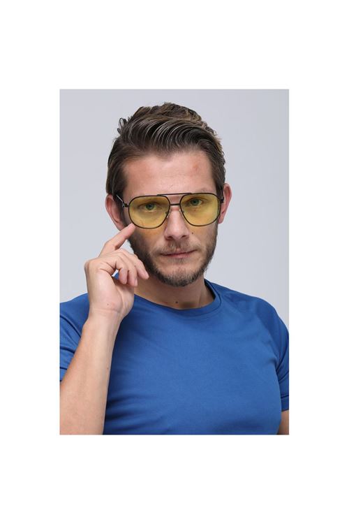 Alpottica Axel Black Yellow Unisex Güneş Gözlüğü