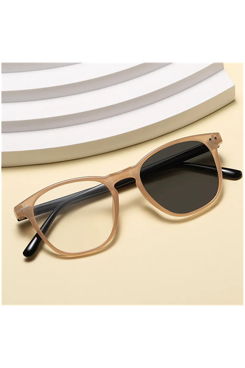 Alpottica Casey Beige 2 in 1-Mavi Işık Koruyucu Fotokromik Gözlük
