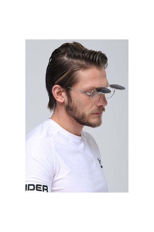 Alpottica Paul Silver Black Flip-Up Unisex Güneş Gözlüğü