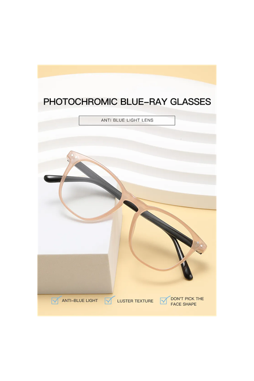 Alpottica Casey Beige 2 in 1-Mavi Işık Koruyucu Fotokromik Gözlük