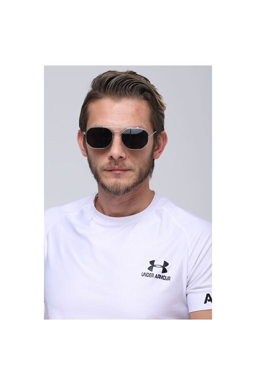 Alpottica Paul Silver Black Flip-Up Unisex Güneş Gözlüğü