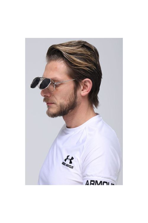Alpottica Paul Silver Black Flip-Up Unisex Güneş Gözlüğü