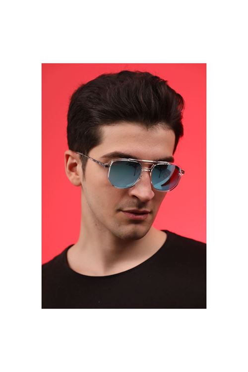 Alpottica  Shiny Blue Mirror Unisex  Güneş Gözlüğü