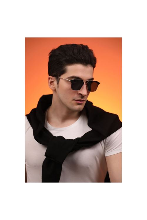 Alpottica Blackline Gold Black Unisex  Güneş Gözlüğü