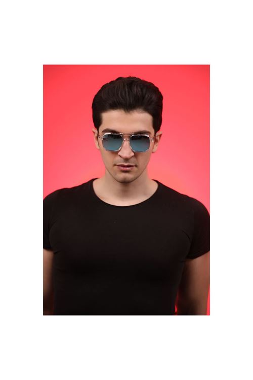 Alpottica  Shiny Blue Mirror Unisex  Güneş Gözlüğü