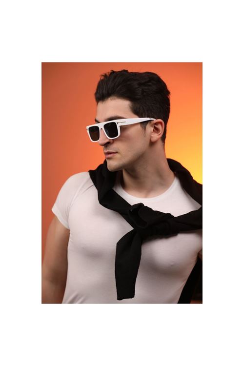 Alpottica Coldy White Black Unisex  Güneş Gözlüğü