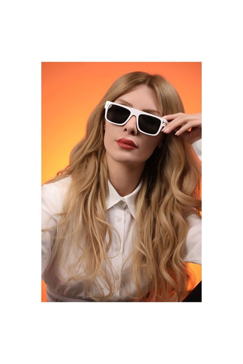 Alpottica Coldy White Black Unisex  Güneş Gözlüğü