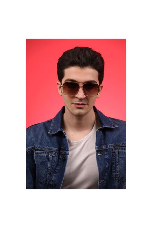 Alpottica Premium Gold Brown Unisex  Güneş Gözlüğü