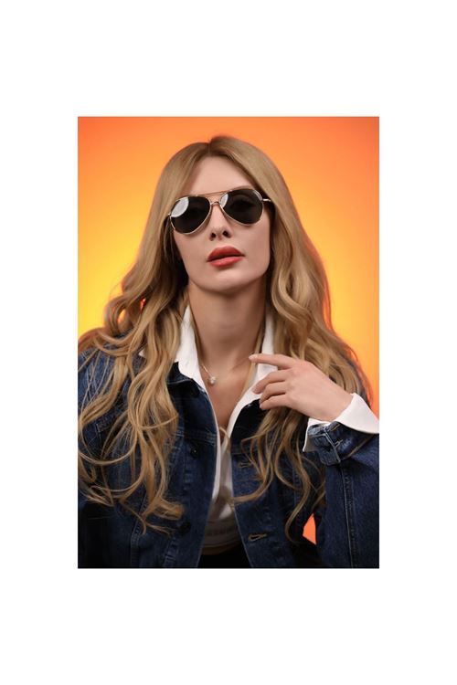 Alpottica Topgun Gold Black Unisex  Güneş Gözlüğü