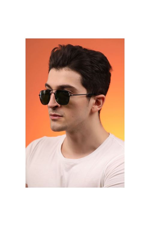 Alpottica Plane Black Green Unisex  Güneş Gözlüğü