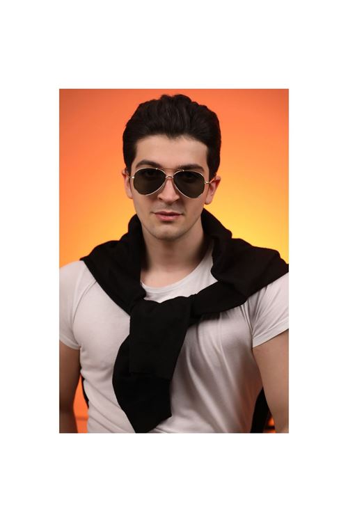 Alpottica Topgun Gold Black Unisex  Güneş Gözlüğü