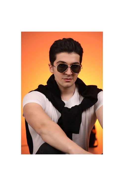 Alpottica Topgun Gold Black Unisex  Güneş Gözlüğü
