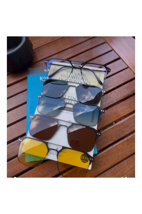 Alpottica Magnetic Eyewear 7028 5 in 1 Black