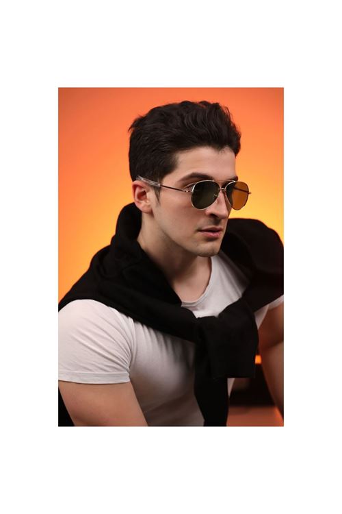 Alpottica Topgun Gold Green Unisex  Güneş Gözlüğü