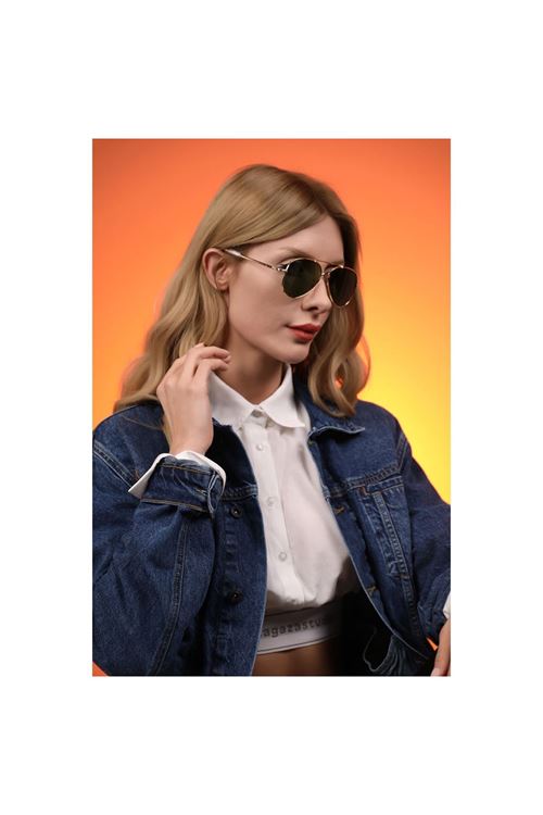 Alpottica Topgun Gold Green Unisex  Güneş Gözlüğü