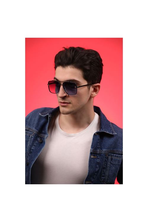 Alpottica Premium Black Blue Unisex  Güneş Gözlüğü