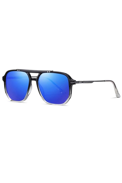 Alpottica Shiny Black Blue Unisex  Güneş Gözlüğü
