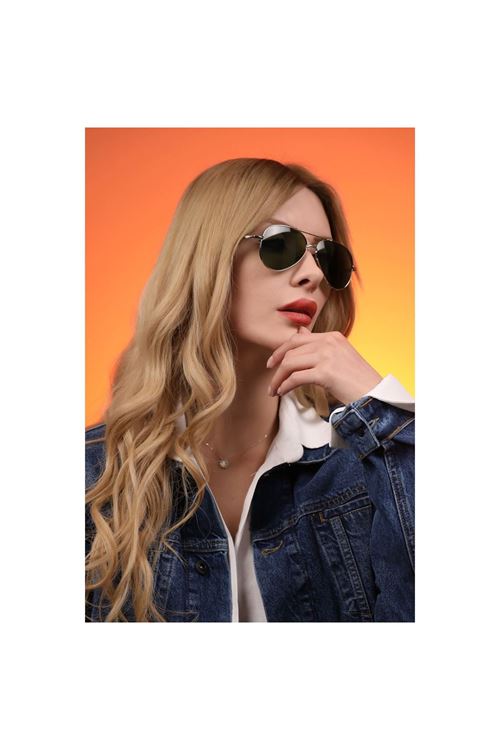 Alpottica Topgun Silver Green Unisex  Güneş Gözlüğü