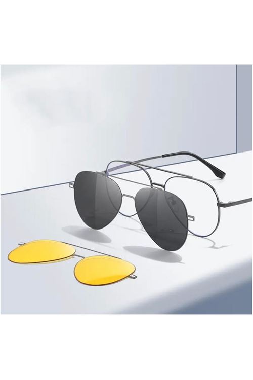 Alpottica Magnetic Eyewear 7603  3 in 1 GUN