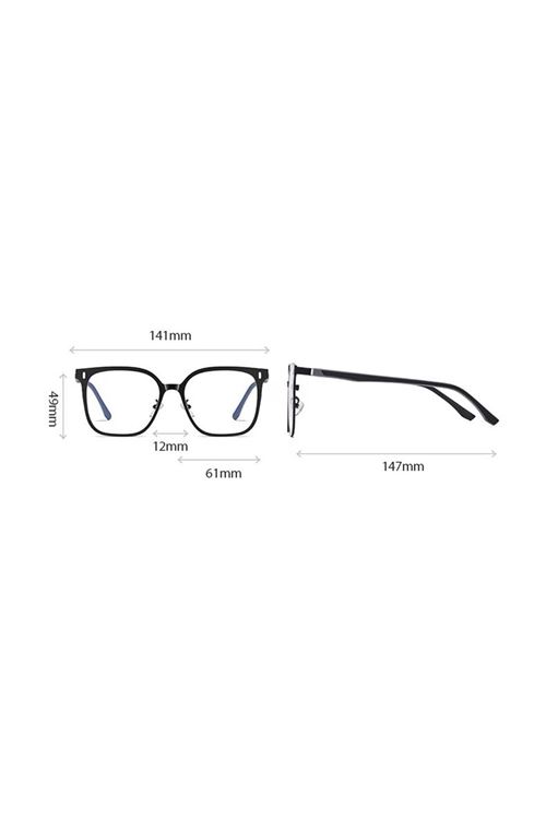 Alpottica Magnetic Eyewear 7021  2 in 1 Black