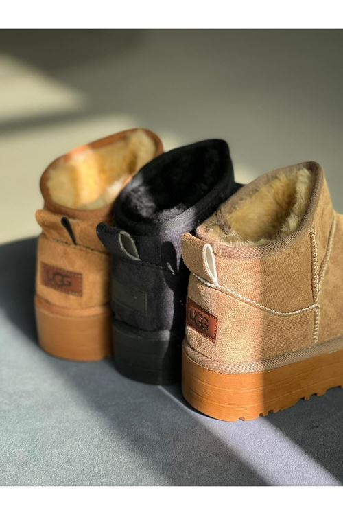 UGG Platform Taban Siyah Bot