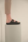 Milano Birkenstock Tokalı Siyah Terlik