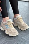 New Balance 9060 Bej Mavi İthal